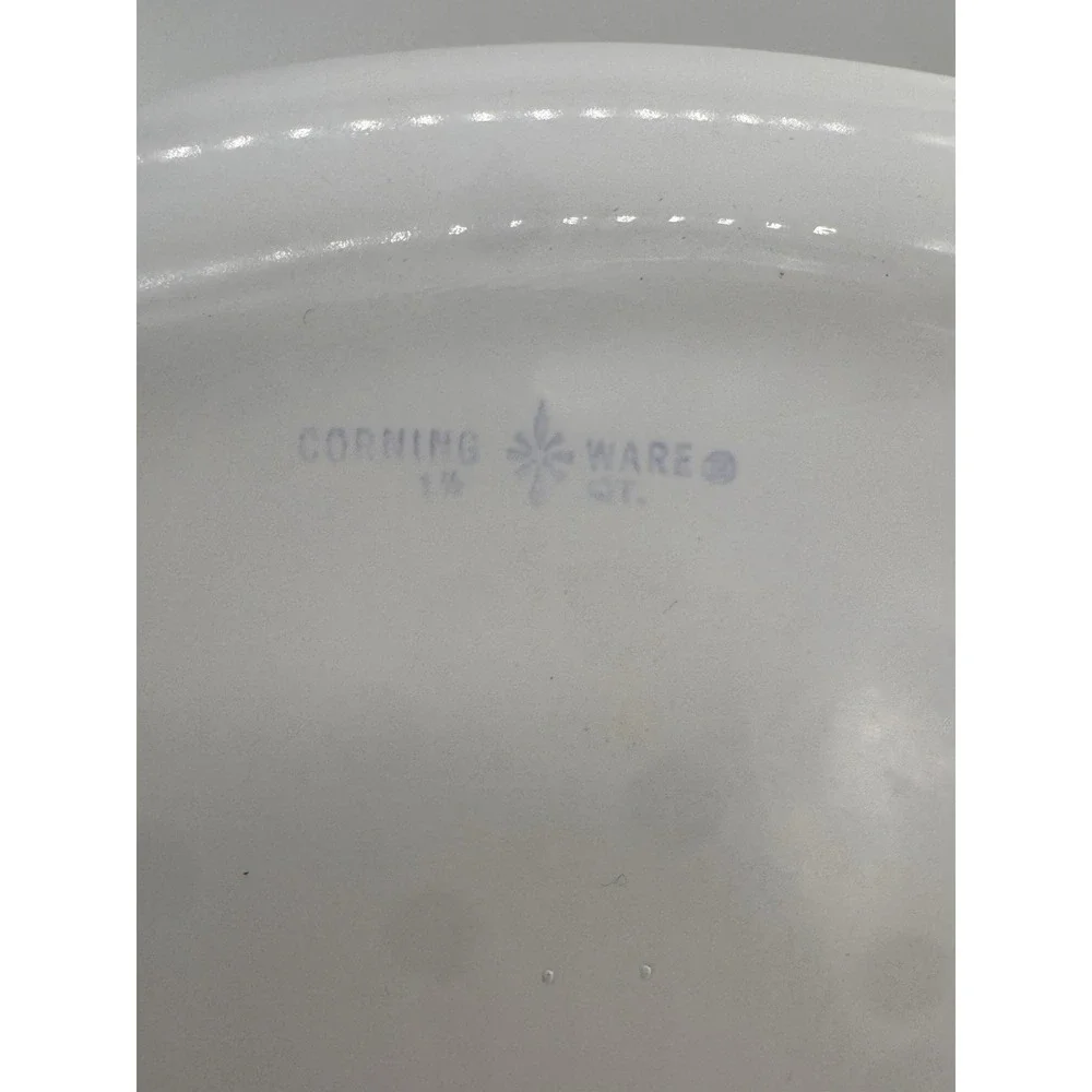 3 VTG Corning Ware Blue Cornflower Casserole Dishes with Lids Bakeware Kitchen
